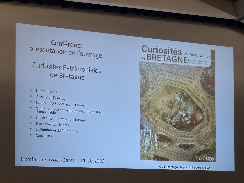 conférence du 7 avril 2026, Le Patrimoine Breton, par Dominique Irvoas-Dantec